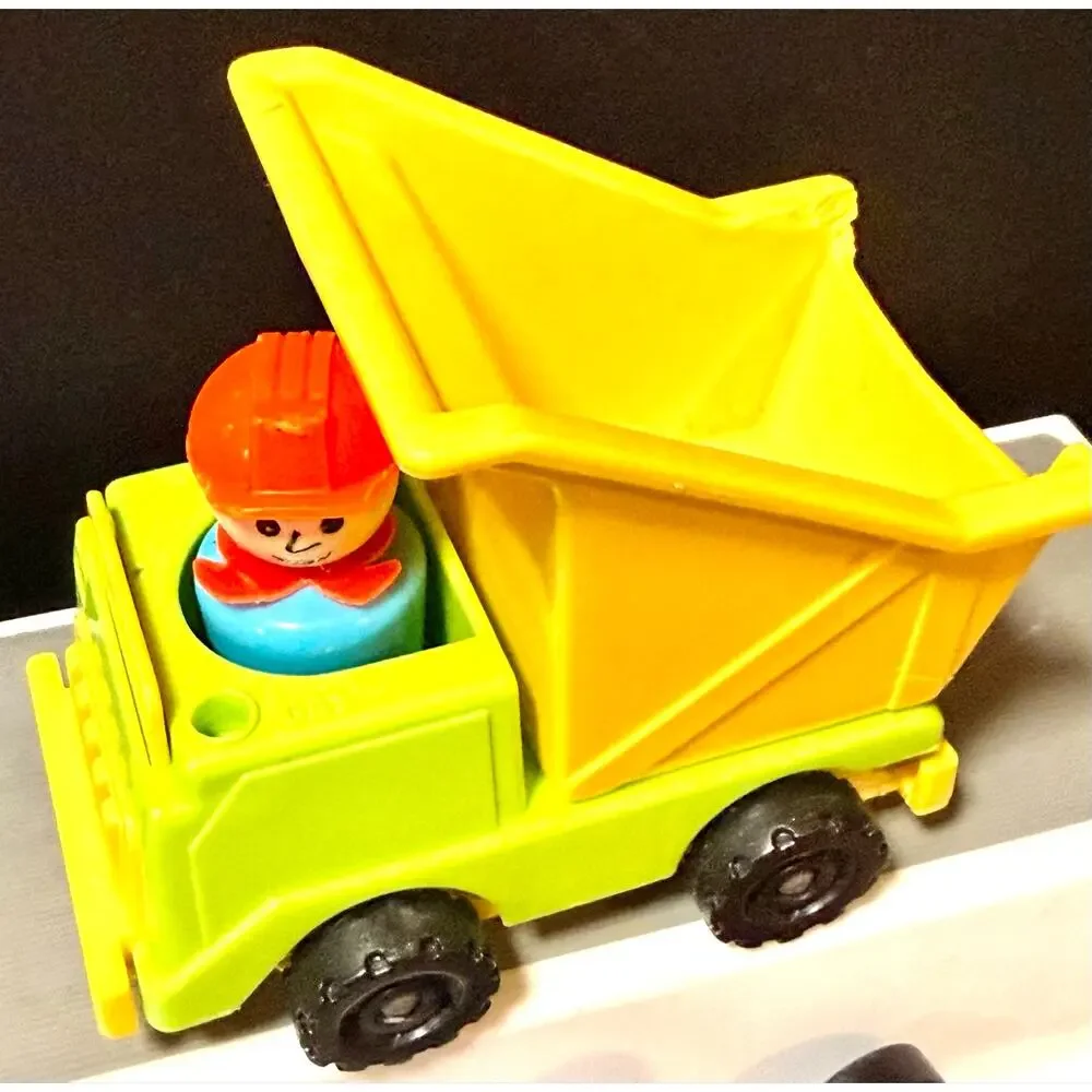 vintage Fisher-Price Little People vehicles people & furniture 1970s dollhouse